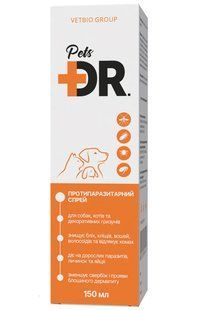 DR.Pets - протипаразитарний спрей для собак, котів та декоративних гризунів - 150 мл Petmarket