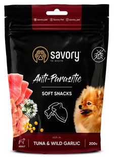 Savory Anti-Parasitic м'які ласощі з антипаразитарним ефектом для собак - 200 г Petmarket