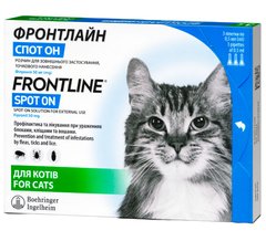 Merial FRONTLINE Spot-On - краплі на холку для кішок % Petmarket