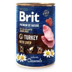 Brit Premium Turkey with Liver влажный корм для щенков и молодых собак (индейка/печень) - 400 г Petmarket