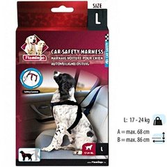 Flamingo CAR SAFETY HARNESS - шлея с ремнем безопасности в автомобиль для собак - L Petmarket