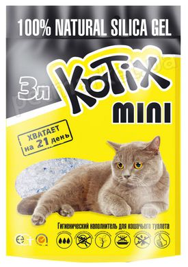 Kotix - Котикс - силикагелевый наполнитель для кошачьего туалета - 15 л % Petmarket