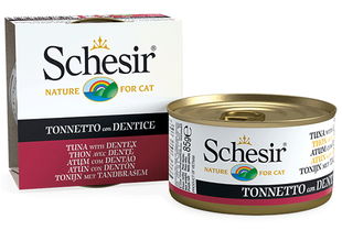 Schesir Cat Adult Tuna with Dentex In Jelly - натуральні консерви для котів (тунець/зубань в желе) Petmarket