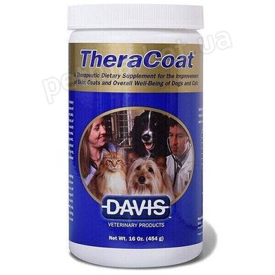 Davis Veterinary THERACOAT - добавка для здоров'я шкіри та шерсті собак і котів - 454 мл % Petmarket