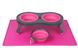 Dexas Pet Bowl Grippmat - килимок антиковзаючий під миски для собак і котів - 33х48 см, Рожевий