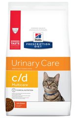 Hill's PD Feline C/D Urinary Care - ветеринарный корм для профилактики мочекаменной болезни у кошек (курица) - 10 кг Petmarket