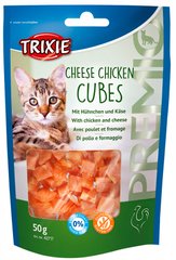 Trixie PREMIO Cheese Chicken Cubes - лакомство для кошек (курица/сыр) - 50 г Petmarket