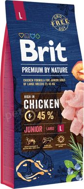 Brit Premium JUNIOR L - корм для щенков и молодых собак крупных пород - 3 кг Petmarket