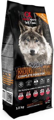 Alpha Spirit MULTIPROTEIN - гіпоалергенний напіввологий корм для цуценят і собак всіх порід - 200 г Petmarket