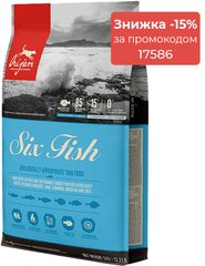Orijen SIX FISH Dog - корм для собак та цуценят всіх порід - 11,4 кг Petmarket