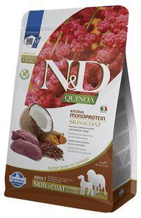 Farmina N&D Quinoa Skin & Coat Adult Medium & Maxi Venison & Coconut - корм для здоровья кожи и шерсти собак cредних и крупных пород (оленина/кокос) Petmarket