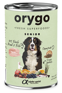 Orygo Senior Dog Chicken & Legumes Pate - беззерновий вологий корм для літніх собак (курка/бобові), паштет Petmarket