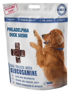 GiGi Philadelphia Duck Sushi - Роллы Филадельфия из утки - лакомства для суставов собак Petmarket