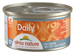 Almo Nature Daily Осетр - влажный корм для кошек, мусс - 85 г Petmarket