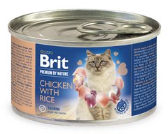 Brit Premium CHICKEN & RICE - влажный корм для кошек (курица/рис) - 200 г Petmarket