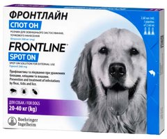 Merial FRONTLINE Spot-On L - краплі на холку для собак 20-40 кг % Petmarket