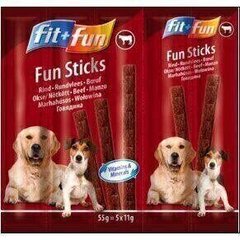 Fit+Fun STICKS палочки - лакомства для собак - 5 шт. - говядина Petmarket