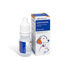 Ципронорм - протимікробні, протизапальні очні краплі для котів та собак Petmarket