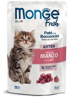 Monge Fresh Cat Kitten Beef - консерви для кошенят з яловичиною - 85 г Petmarket