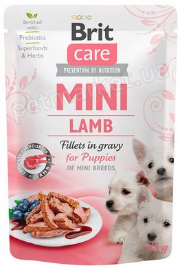 Brit Care MINI PUPPIES Ягненок в соусе - влажный корм для щенков мелких пород - 85 г Petmarket
