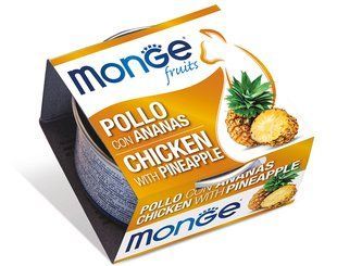 Monge Fruits Cat Adult Chicken with Pineapple - консерви для дорослих котів (курка/ананас) - 80 г Petmarket
