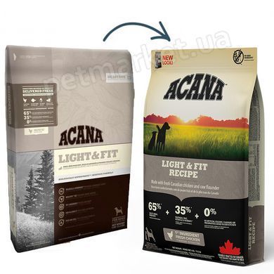 Acana Light & Fit Recipe корм для собак з надмірною вагою - 11,4 кг Petmarket