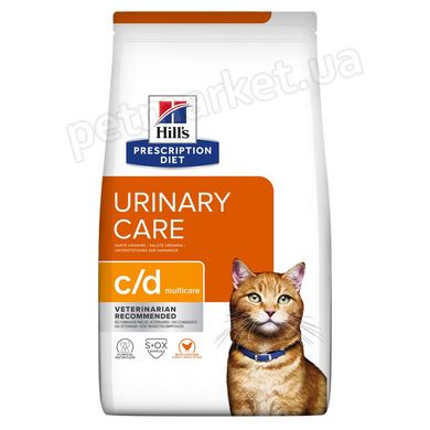 Hill's PD Feline C/D Urinary Care ветеринарний корм профілактика сечокам'яної хвороби у котів (курка) - 8 кг Petmarket