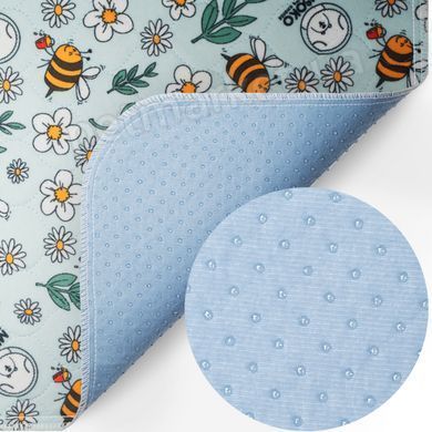 MISOKO - многоразовая пеленка для животных с пчелами, голубая (40х50 см) Petmarket