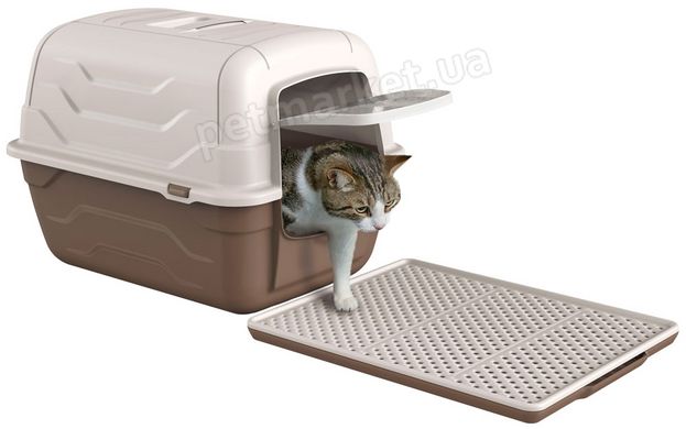 Georplast Genius килимок з піддоном під котячий туалет - 46x36х3 см Petmarket