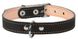 Collar Подвійний шкіряний нашийник для собак - 32-40 см, Чорний