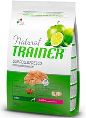 Trainer Natural Puppy MAXI - корм для щенков крупных пород до 8 мес. (курица) - 12 кг Petmarket