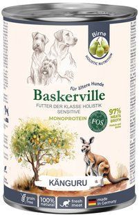 Baskerville FOS Sensitive Monoprotein - Кенгуру/Груша - монопротеиновые консервы для собак - 800 г % Petmarket