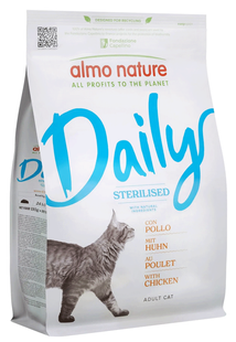 Almo Nature Daily Cat Sterilised with Chicken - корм для стерилизованных кошек (курица) Petmarket