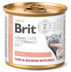 Brit Veterinary Diet Renal консервы для кошек с хронической почечной недостаточностью, 200 г Petmarket
