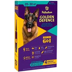 Palladium GOLDEN DEFENCE - капли на холку от паразитов для собак 20-30 кг - 1 пипетка Petmarket