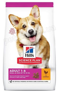 Hill's Science Plan ADULT Small & Mini Chicken - корм для маленьких і міні собак до 10 кг (курка) - 6 кг % Petmarket