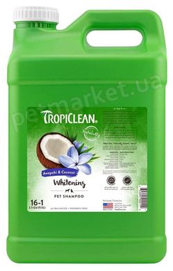 TropiClean Whitening Awapuhi & Coconut шампунь для белой и светлой шерсти собак и кошек - 9,5 л % Petmarket
