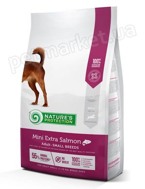 Nature's Protection Mini Extra Salmon сухий корм для собак міні порід (лосось) - 500 г Petmarket