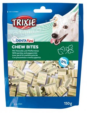 Trixie DENTA FUN Chew Bites - лакомство для собак (петрушка/мята) - 150 г Petmarket