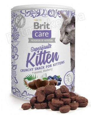 Brit Care Superfruits Kitten - лакомство для котят (курица/кокос/черника) - 100 г Petmarket