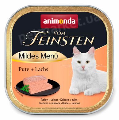 Animonda Vom Feinsten Adult Turkey & Salmon - консерви для котів (індичка/лосось), 100 г Petmarket