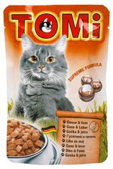 Tomi Goose/Liver - Гусь/Печень - влажный корм для кошек, 100 г Petmarket