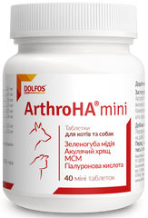 Dolfos ArthroHA Mini хондропротектор для суглобів собак дрібних порід – 40 табл. Petmarket