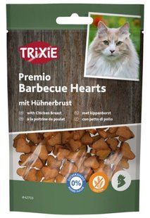 Trixie PREMIO Barbecue Hearts - ласощі для котів (курка) - 50 г Petmarket