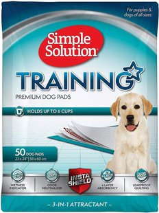 Simple Solution TRAINING PREMIUM DOG PADS - привчаючі пелюшки для собак і цуценят - 50 шт. Petmarket