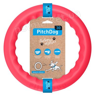Collar PITCHDOG - ПітчДог - іграшка-кільце для собак - 28 см, Зелений Petmarket