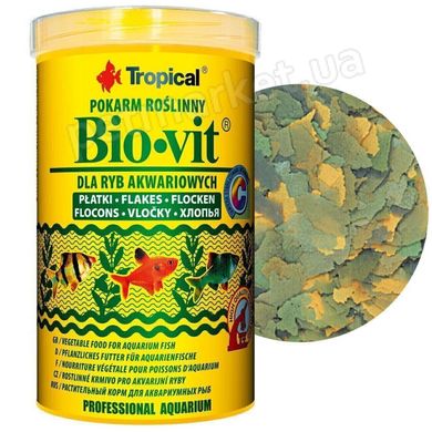 Tropical BIO-VIT - основний корм для всіх видів акваріумних риб - 200 г Petmarket