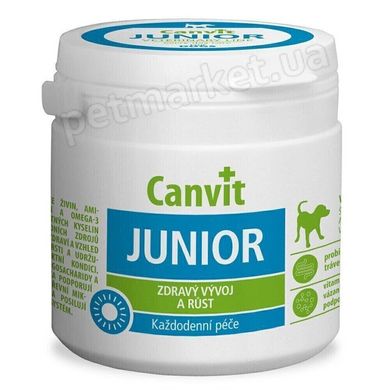 Canvit JUNIOR - Джуніор - вітамінно-мінеральна добавка для цуценят і молодих собак - 100 г Petmarket