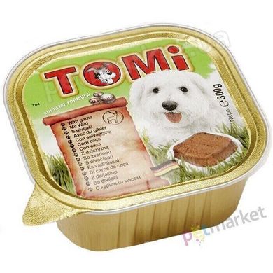 Tomi GAME - ДИЧЬ - консервы для собак (паштет) - 300 г Petmarket
