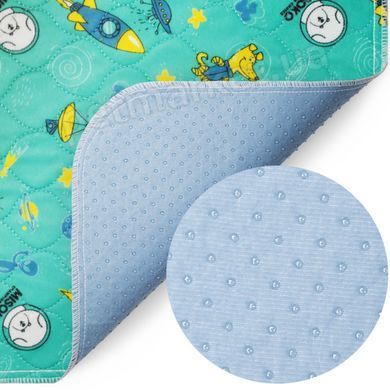 MISOKO &mdash; многоразовая пеленка для животных с ракетами - мятная (40&times;50 см) Petmarket